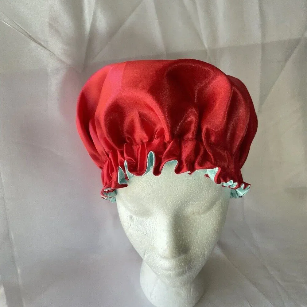 Large Satin bonnet for Curly Hair, Double Layer Reversible Silk Hair Sleep Cap